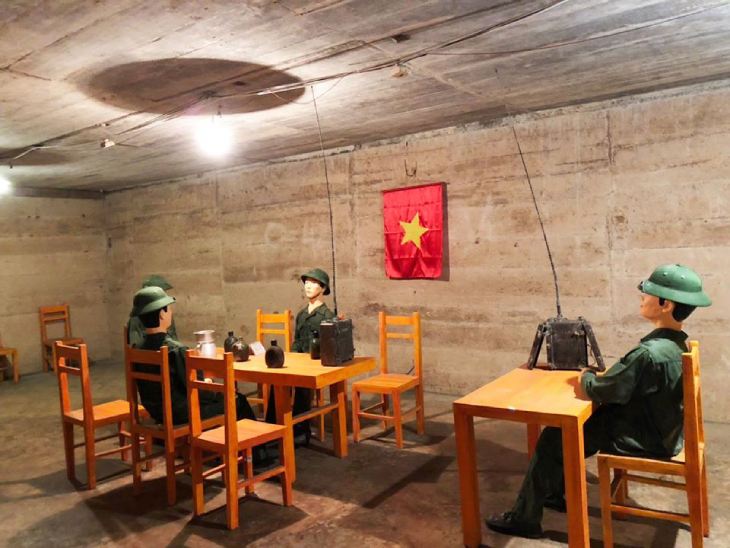 Quan Y Cave or Military hospital cave on Cat Ba Island, Lan Ha Bay